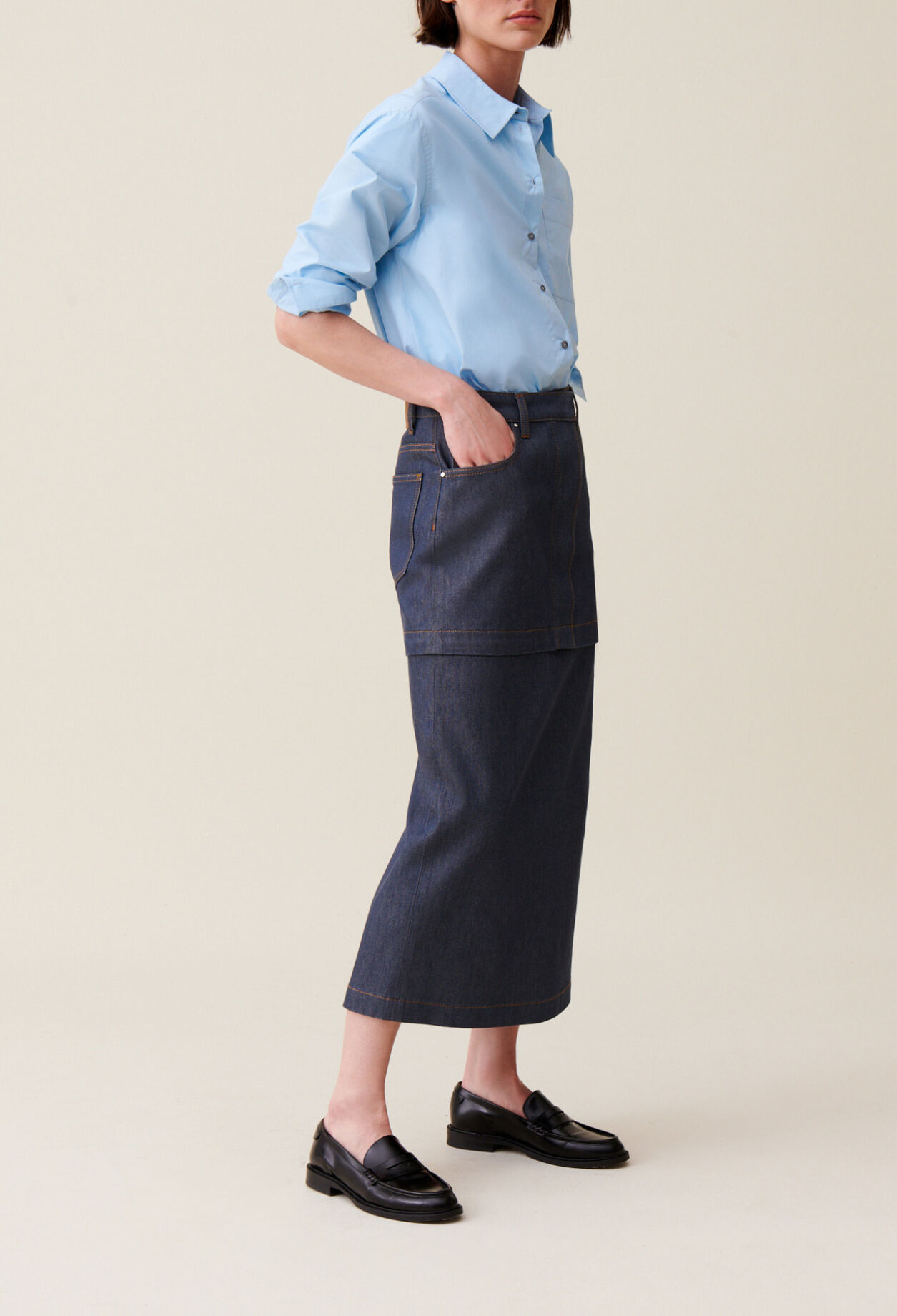 Modulierbarer Jeansrock