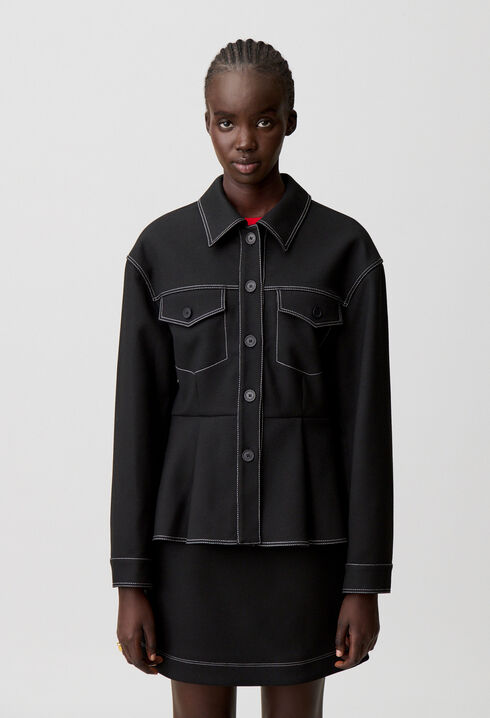 Taillierte Schößchenjacke