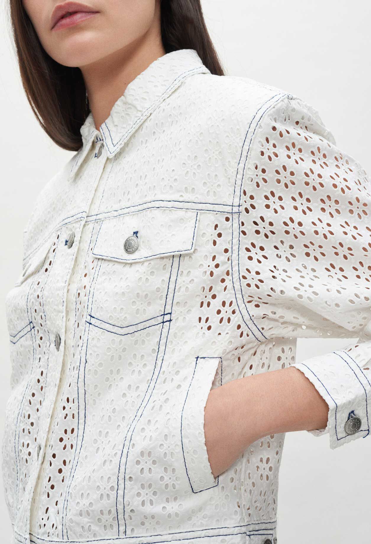 Weiße Bluse