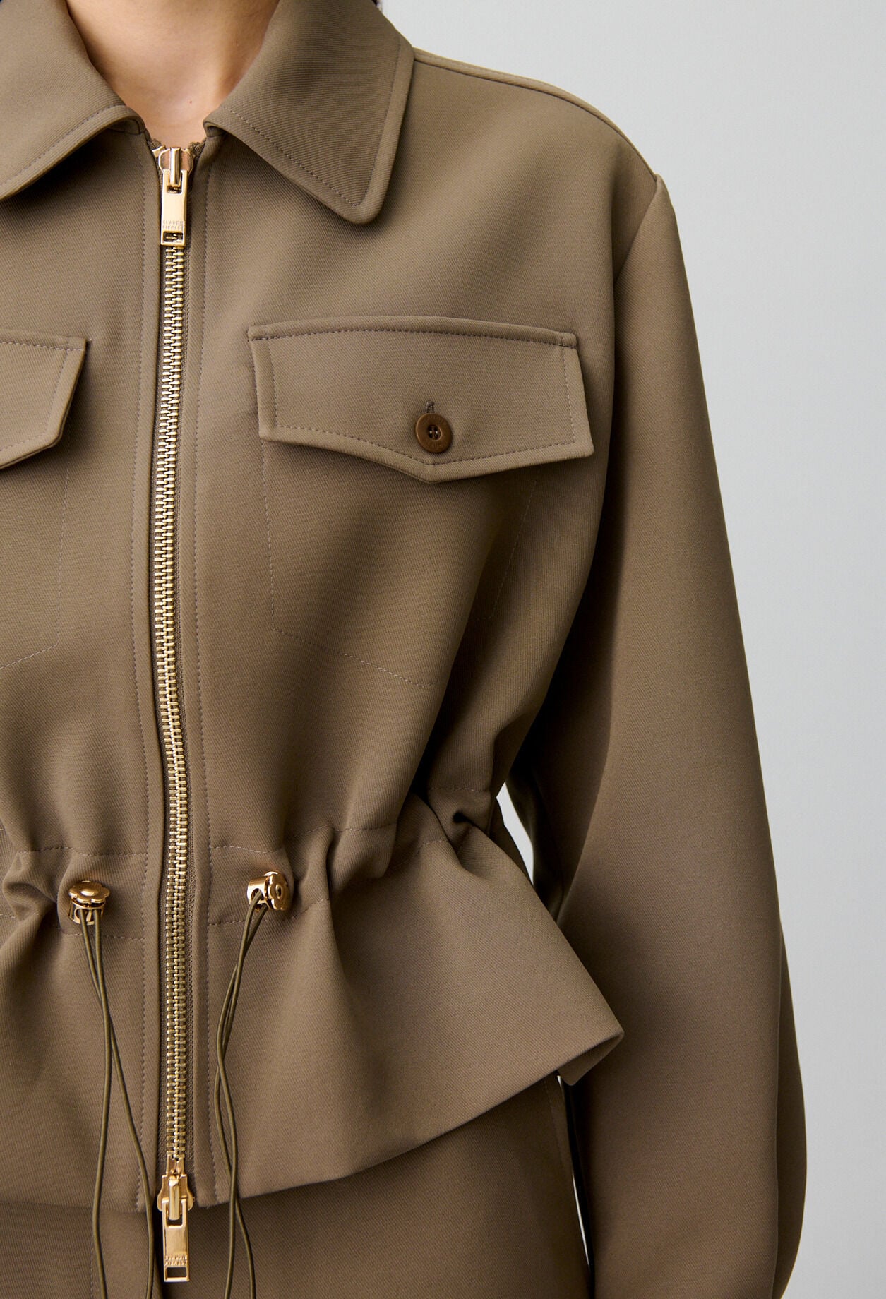 Jacke mit Sch&ouml;&szlig;chen, Goldblumen