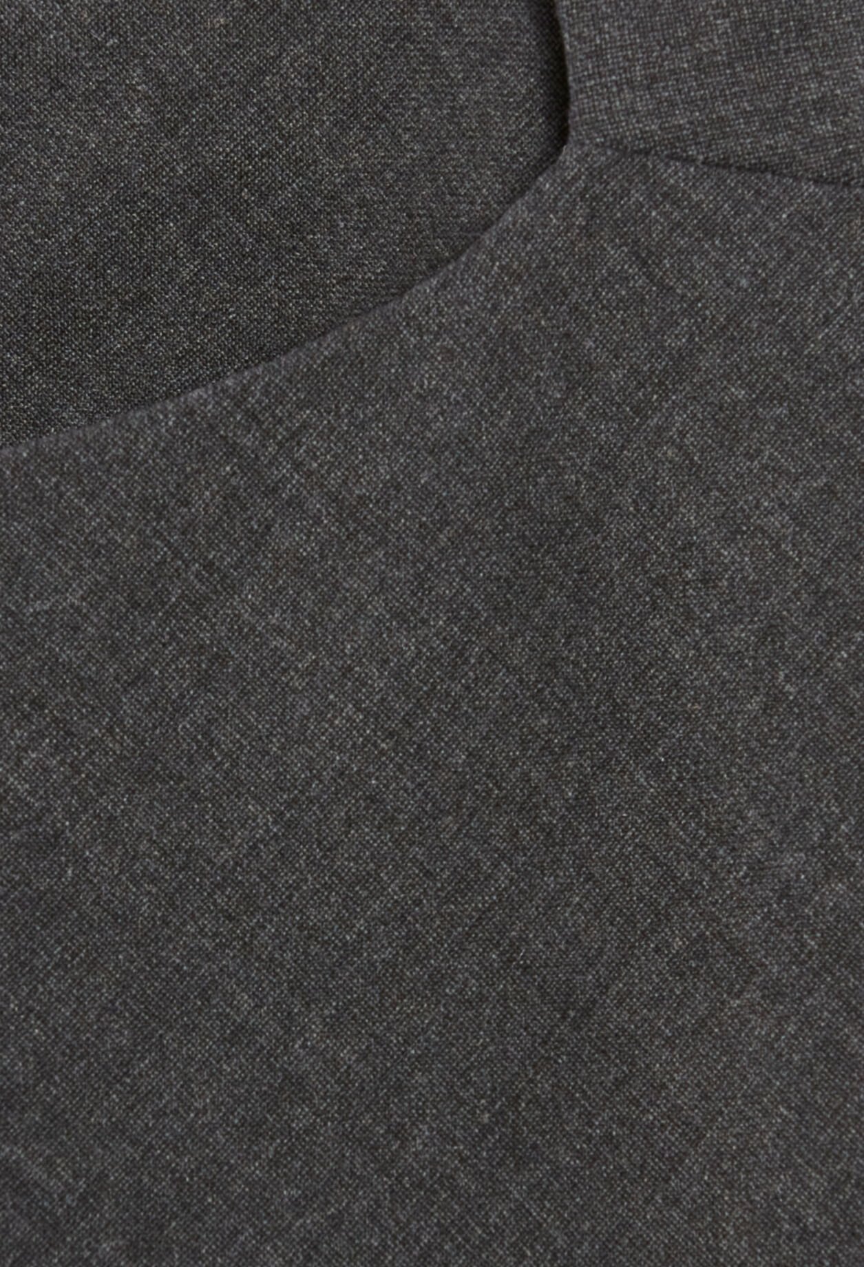 Halblanges Kleid gerade Schwarz