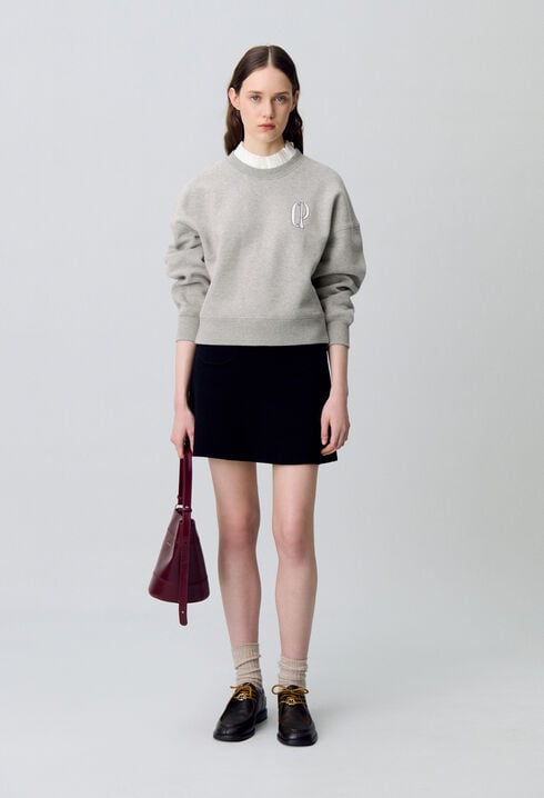 Sweatshirt mit Kragen