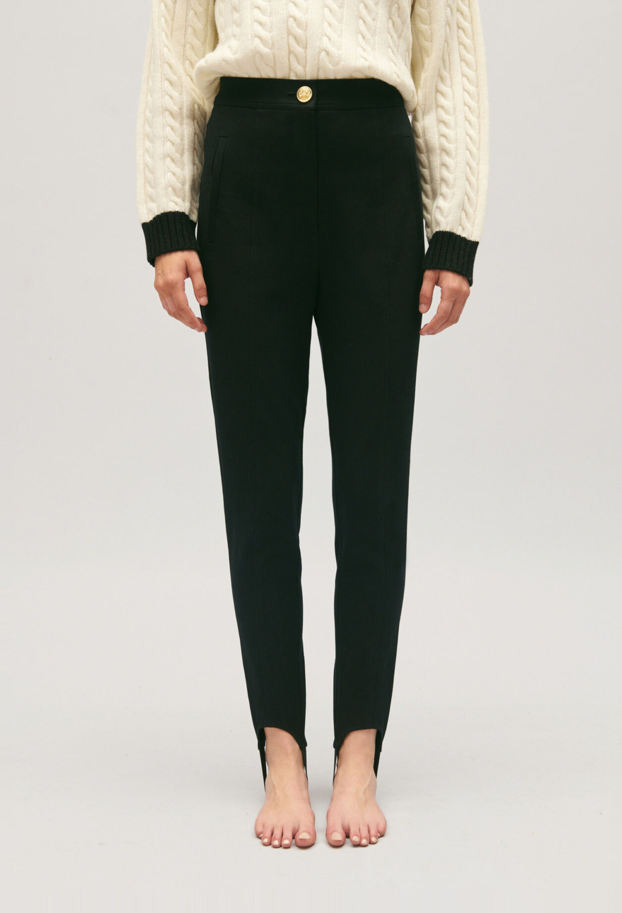 Hose mit hoher Taille