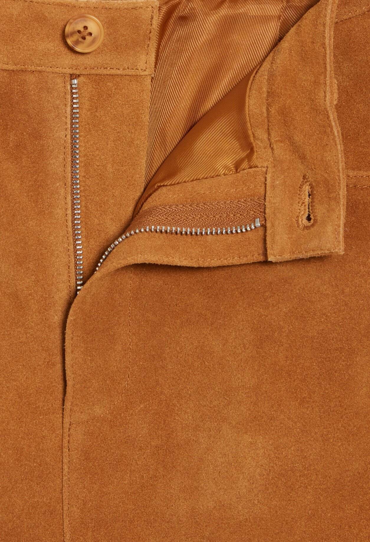 Hose Suèdeleder Dunkelbeige