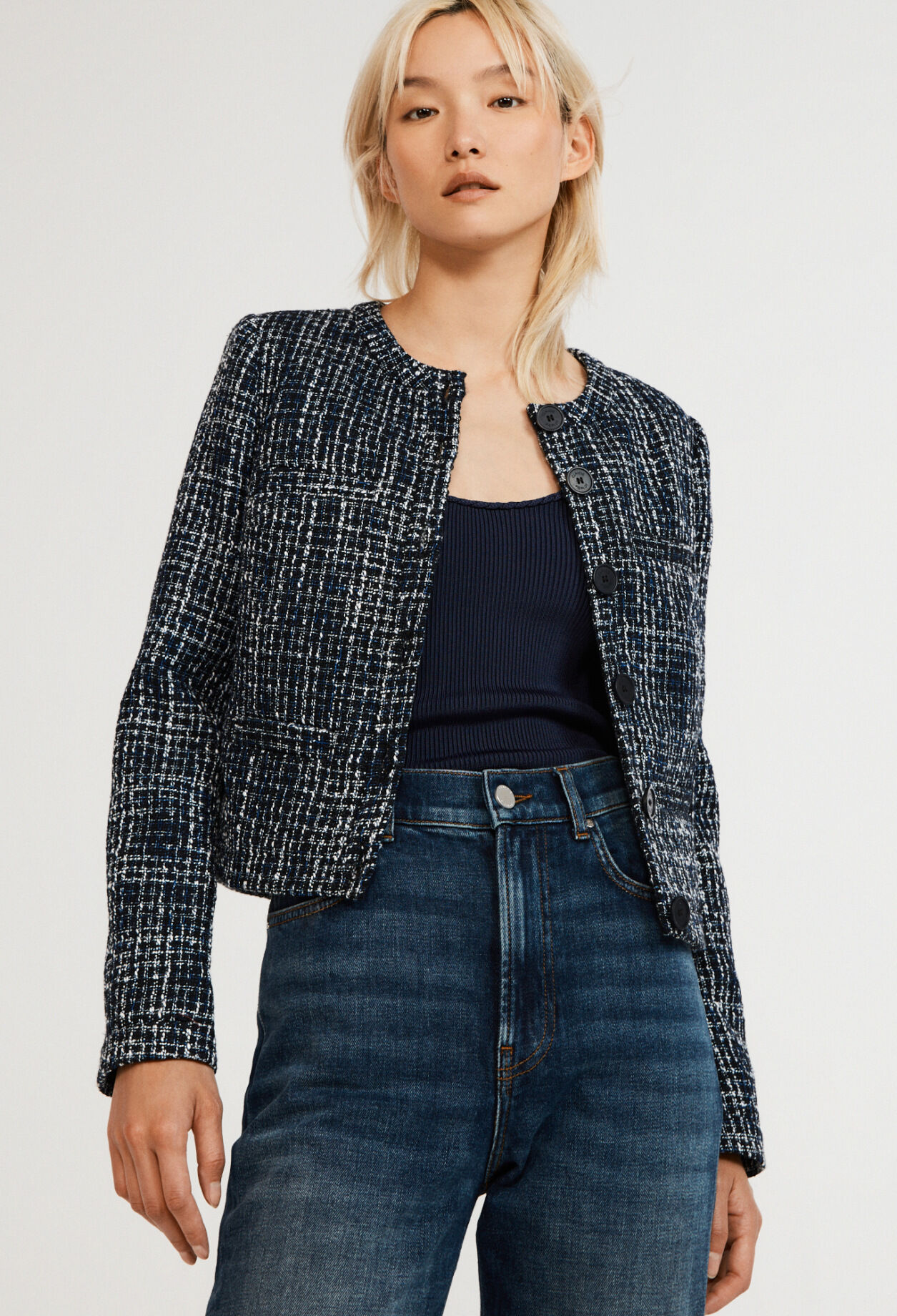 Tweed-Jacke