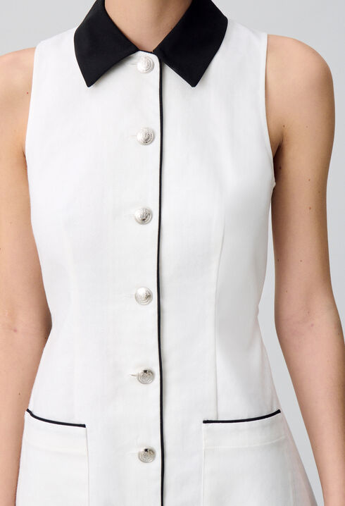 Ärmelloses kurzes Kleid