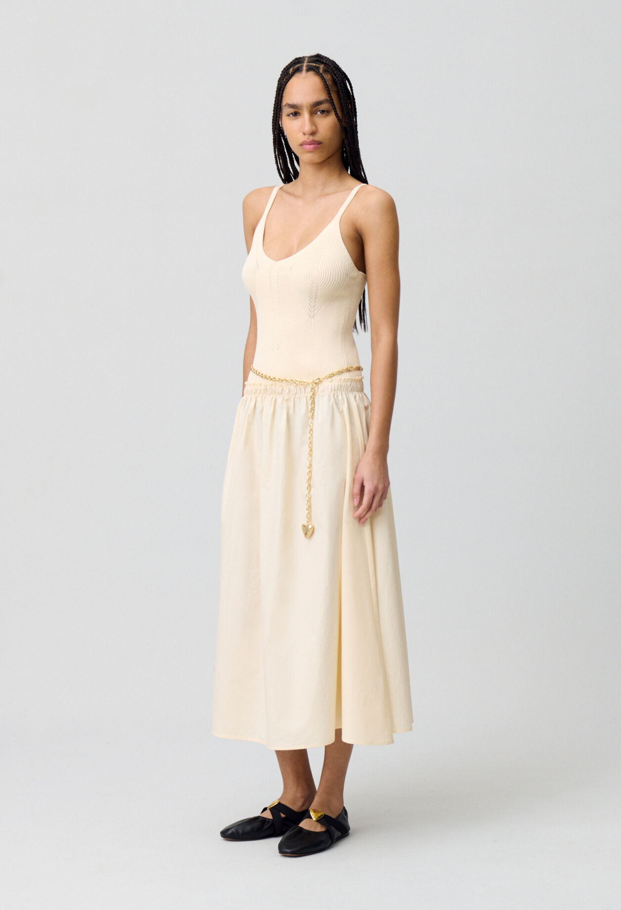 Halblanges Kleid Büste Mesh