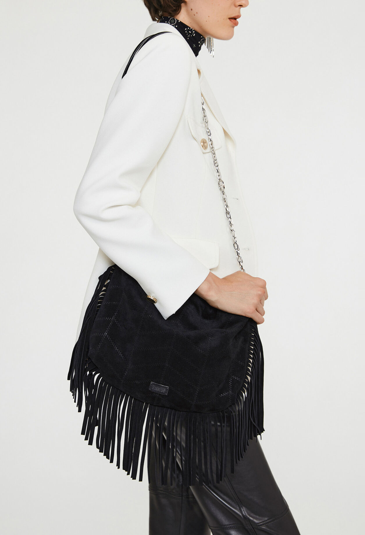 Tasche Anemone mit Fransen