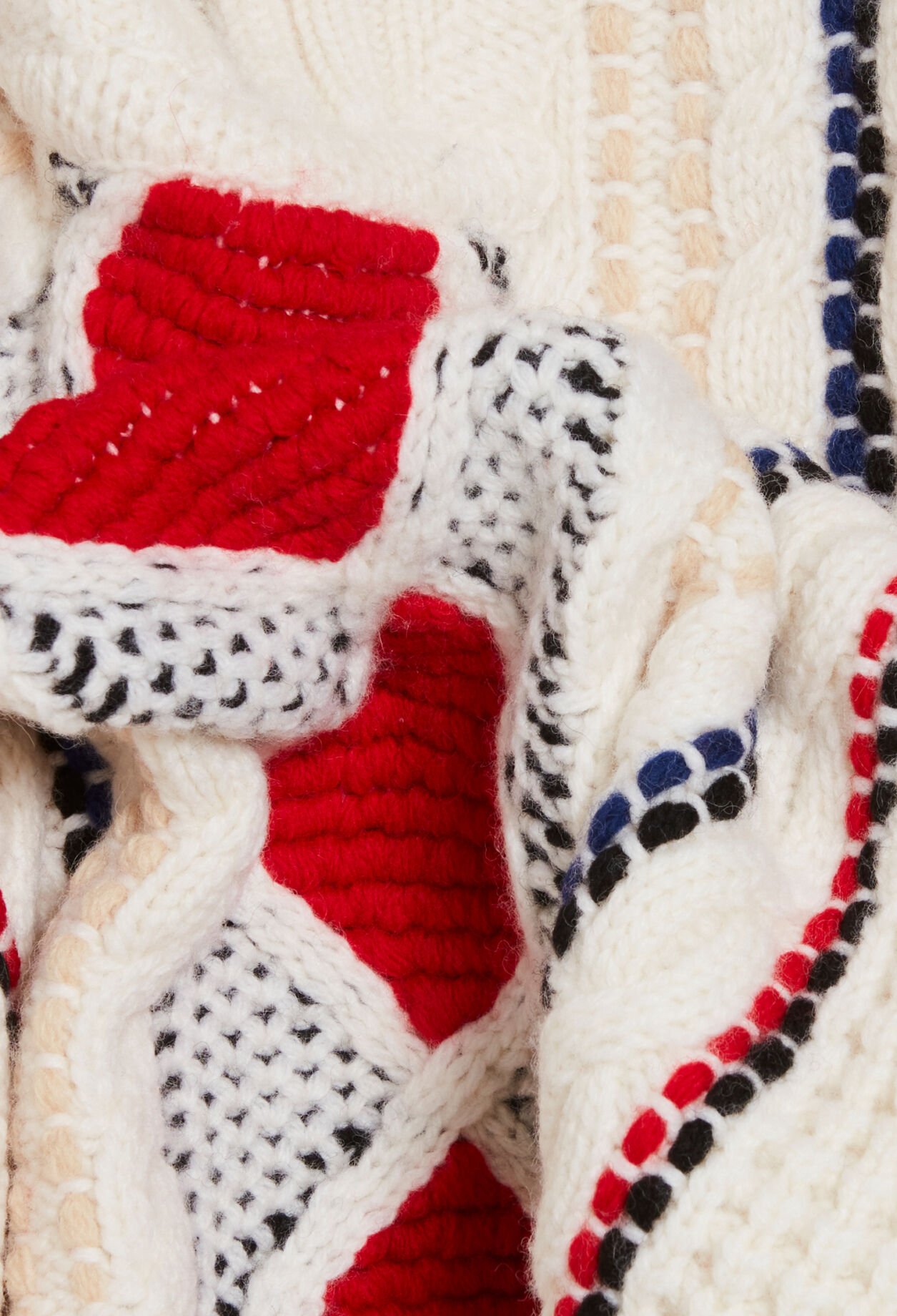 Zweifarbiger Trucker-Strickpullover aus