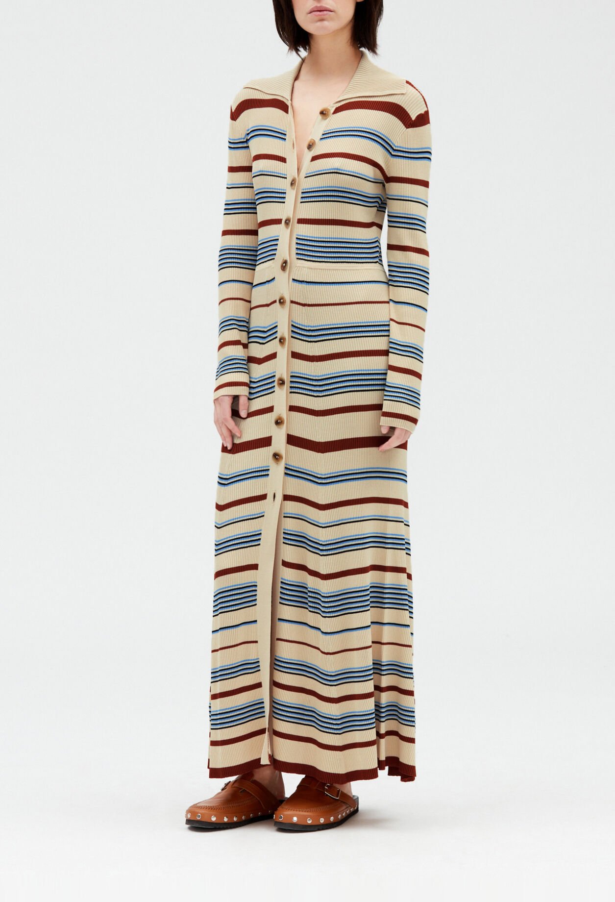 Geknöpftes Midikleid