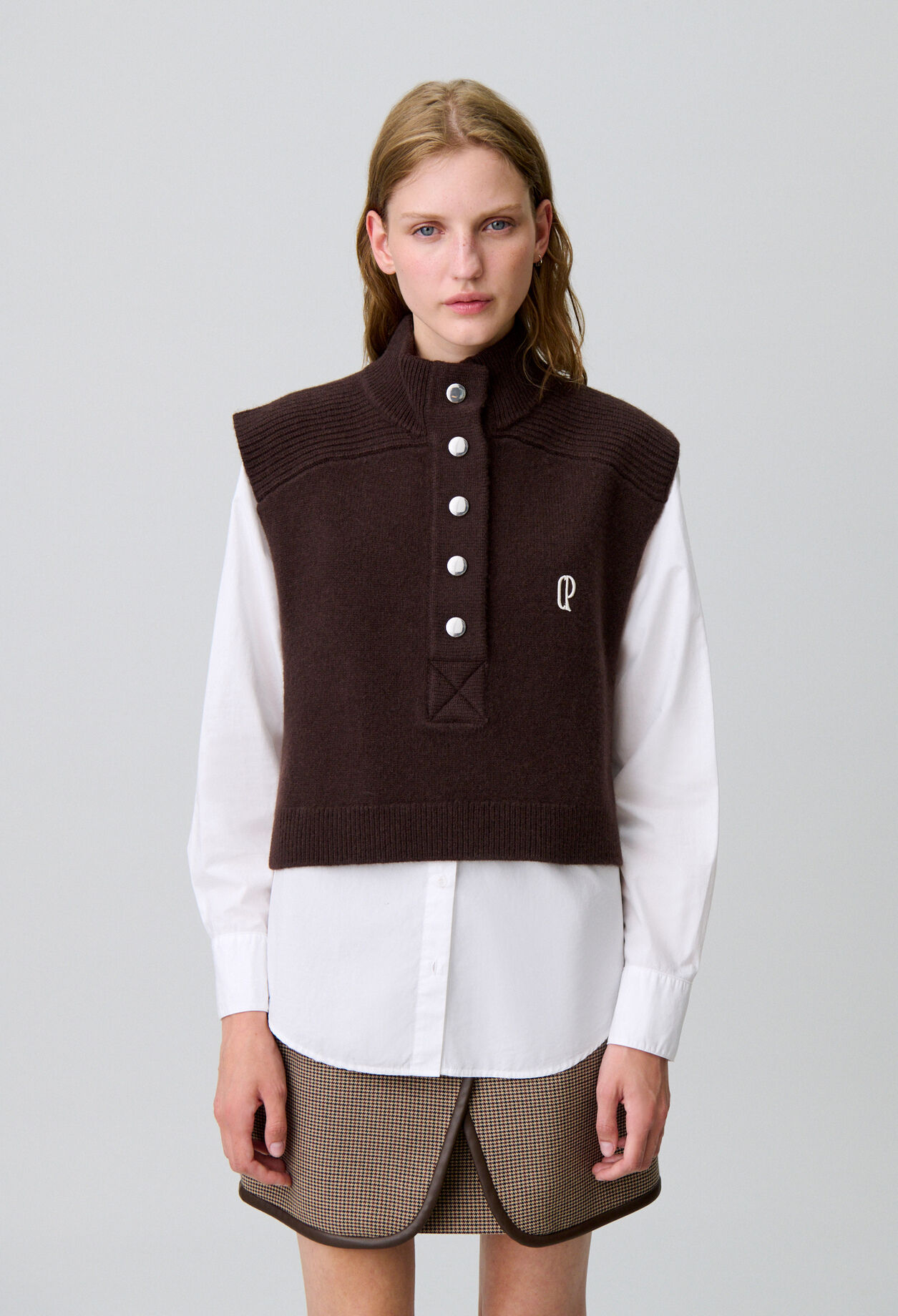 Ärmelloses Stricktop