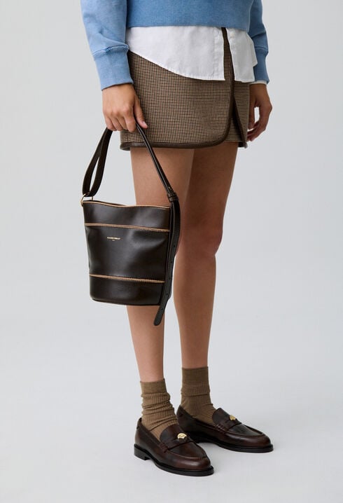 Solveig Lederbeuteltasche
