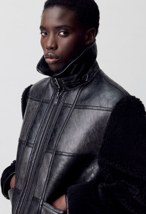 Bimaterialer Blouson