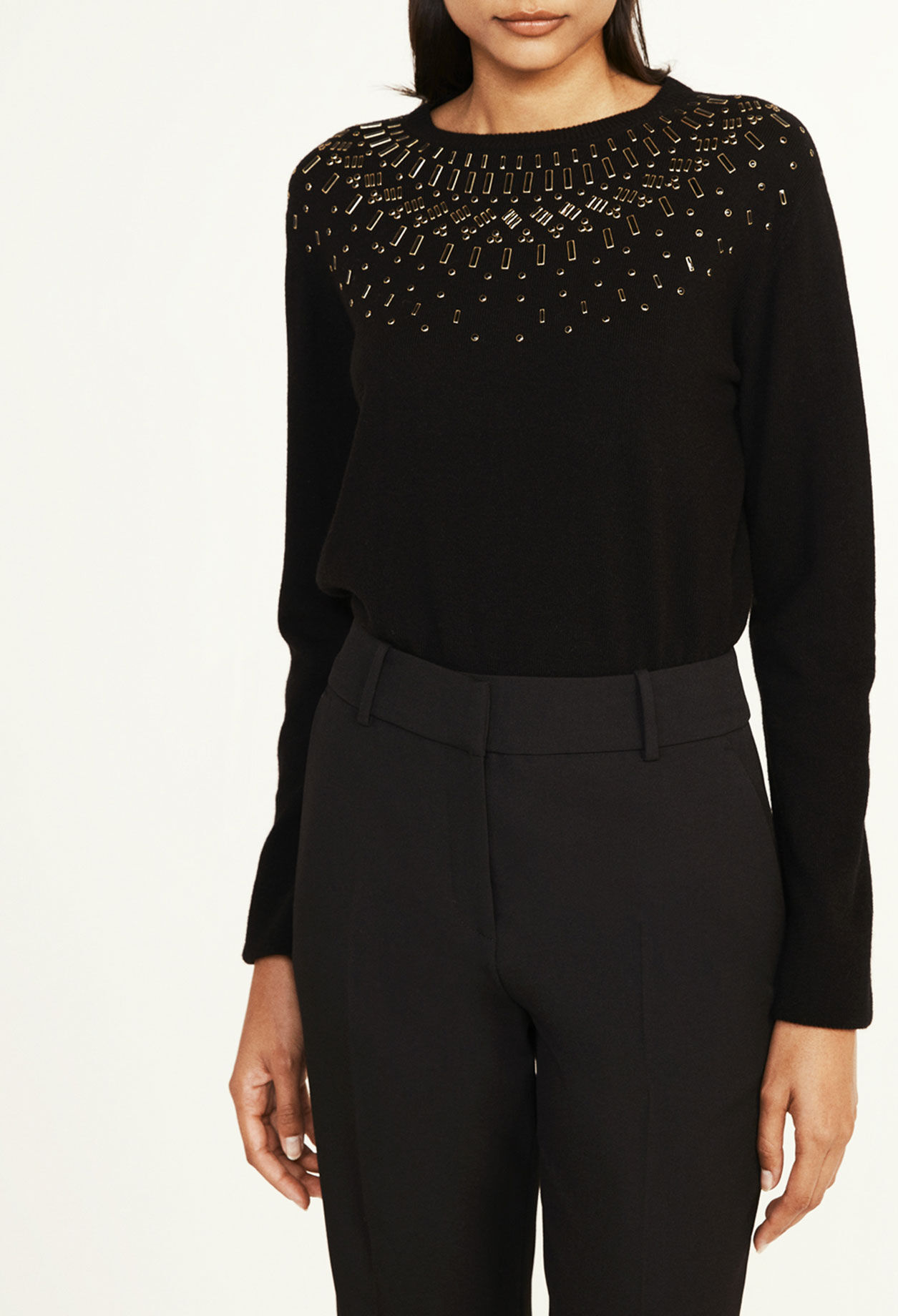 Strass-Pullover