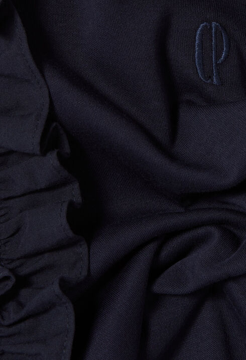 Kleid im Baumwoll-Materialmix
