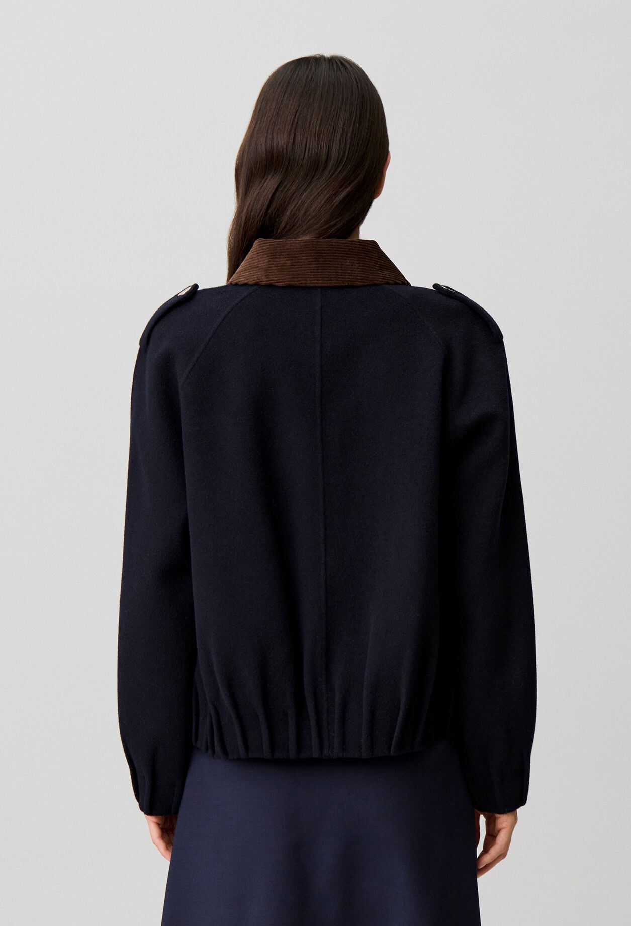 Weiter Blouson, Golddruckkn&ouml;pfe