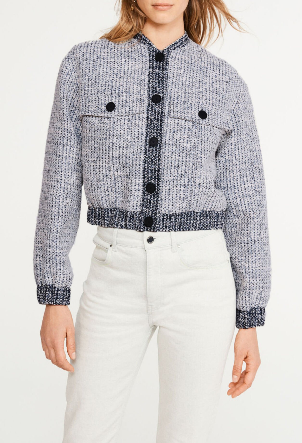 Bomberjacke aus Tweed