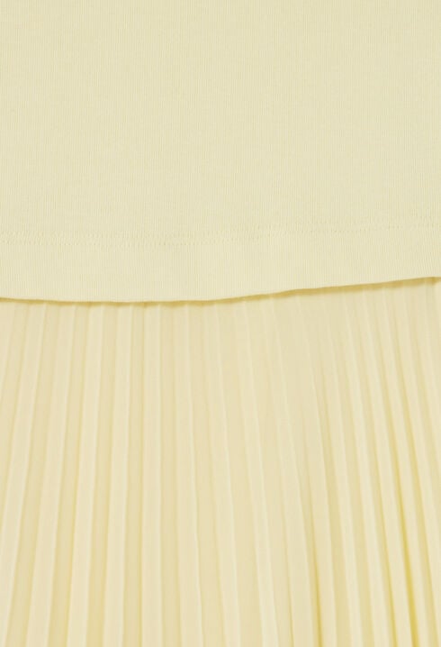 Langes Trompe-l'œil-Kleid