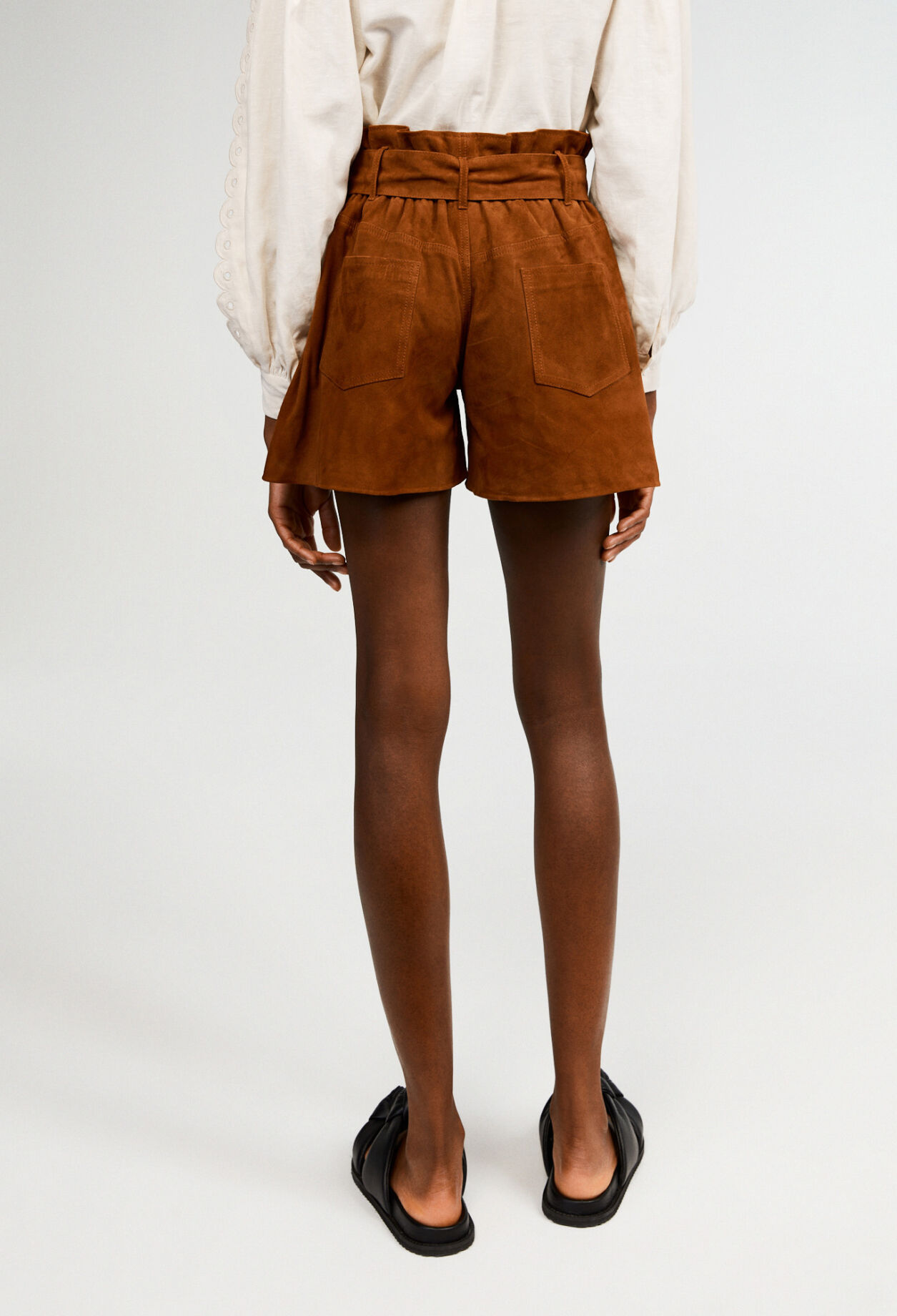 Shorts aus Wildleder