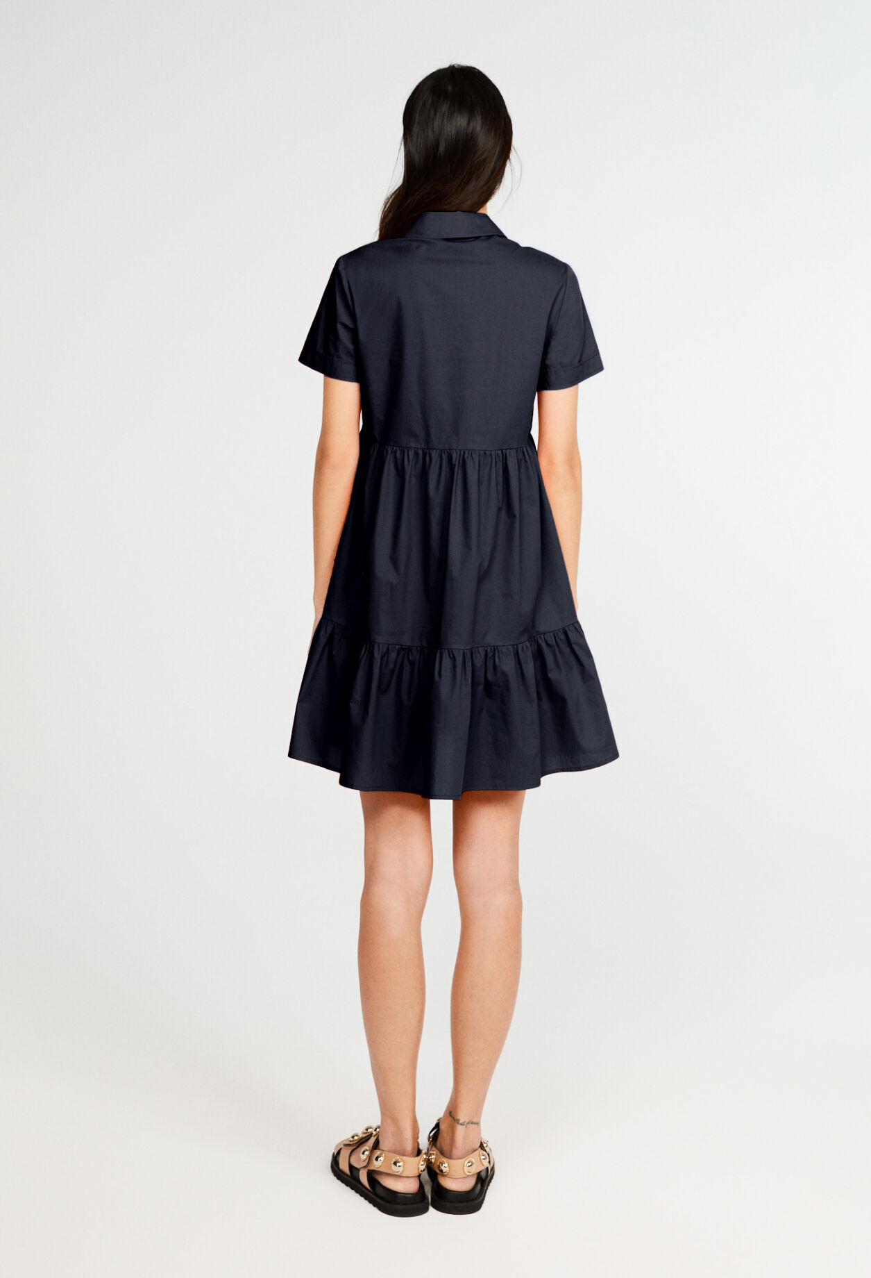 Ausgestelltes Kleid aus Baumwolle