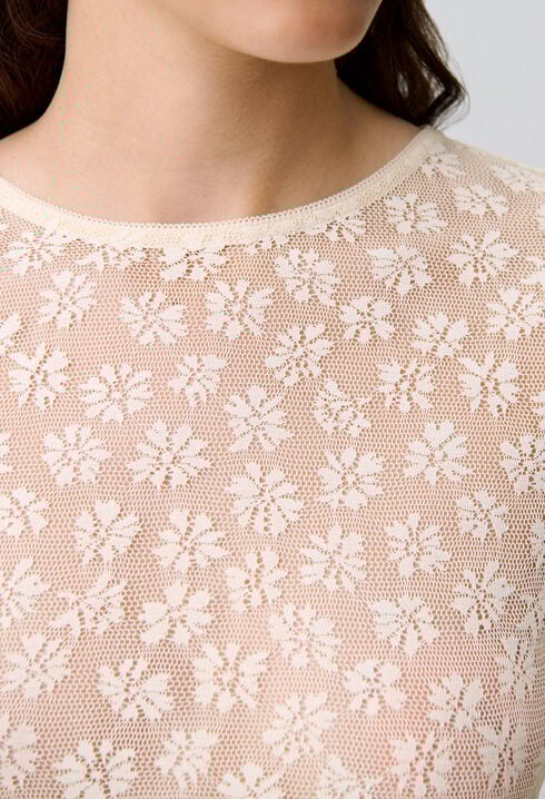 Transparentes Spitzen-Top