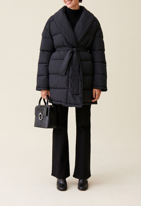 Steppjacke mit Schalkragen
