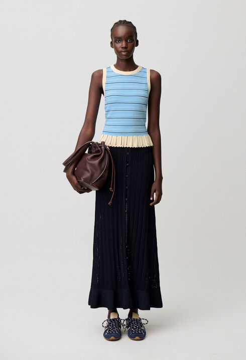 Gestreiftes Stricktop
