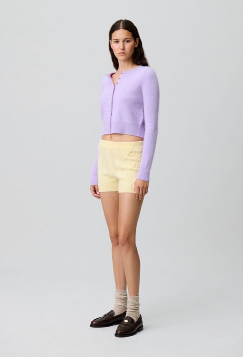 Kurzer Strickpullover