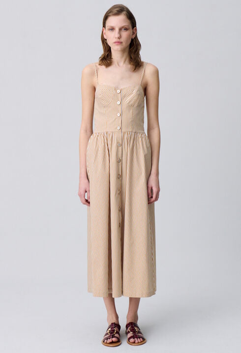 Gestreiftes Maxikleid