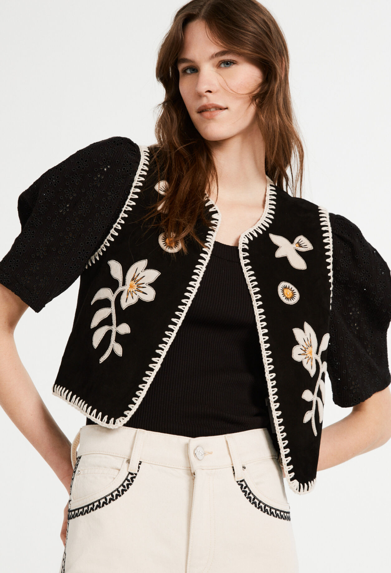 Ziegenlederjacke