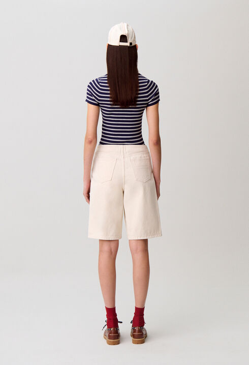 Denim-Bermuda Ecru