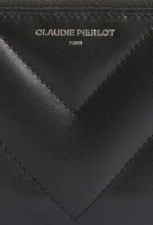 Brieftasche aus gestepptem Leder