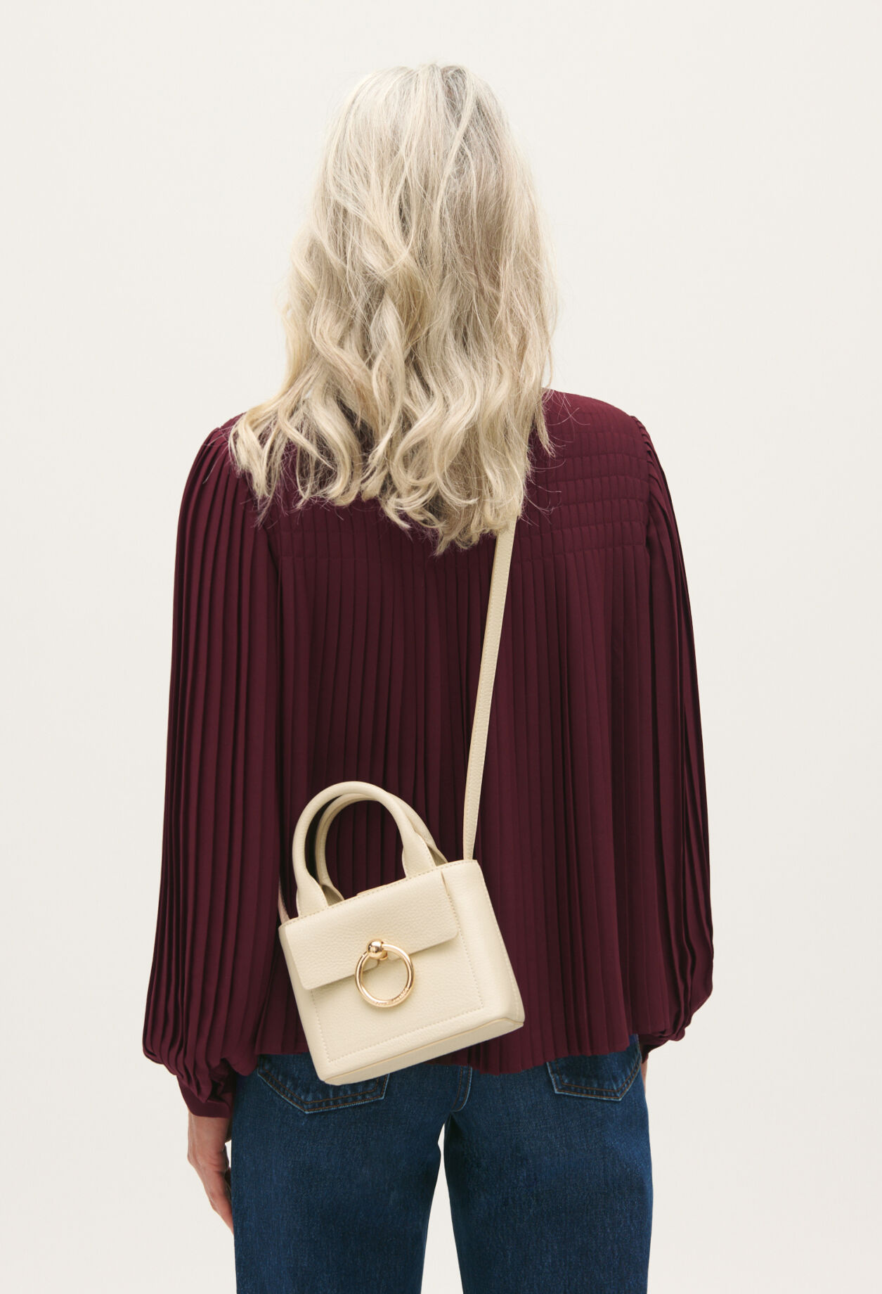 Anouck Nano Tasche aus genarbtem Leder