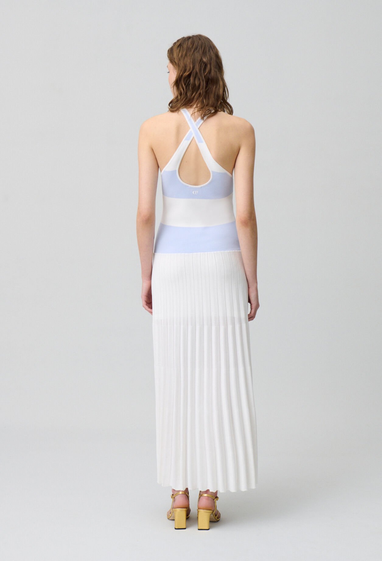 Langes Strickkleid