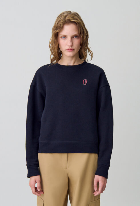 Sweatshirt mit Schalkragen