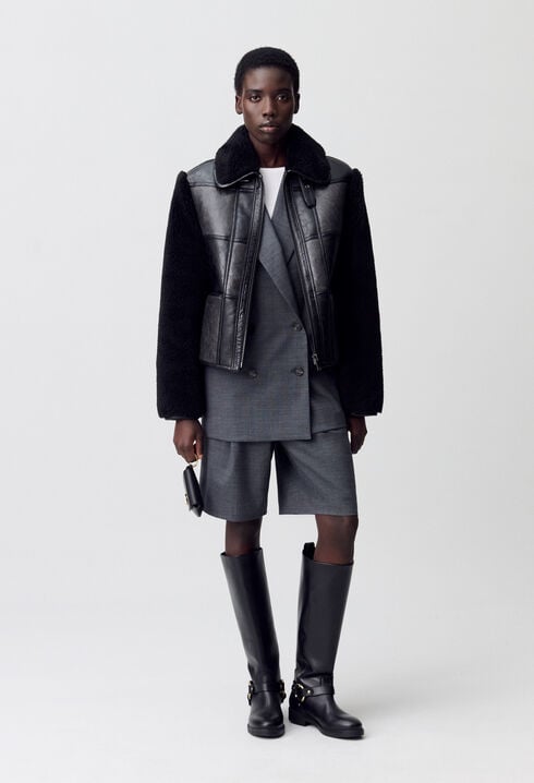 Bimaterialer Blouson