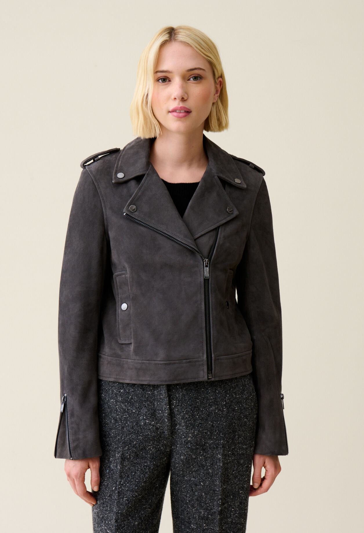 Perfekte Wildlederjacke