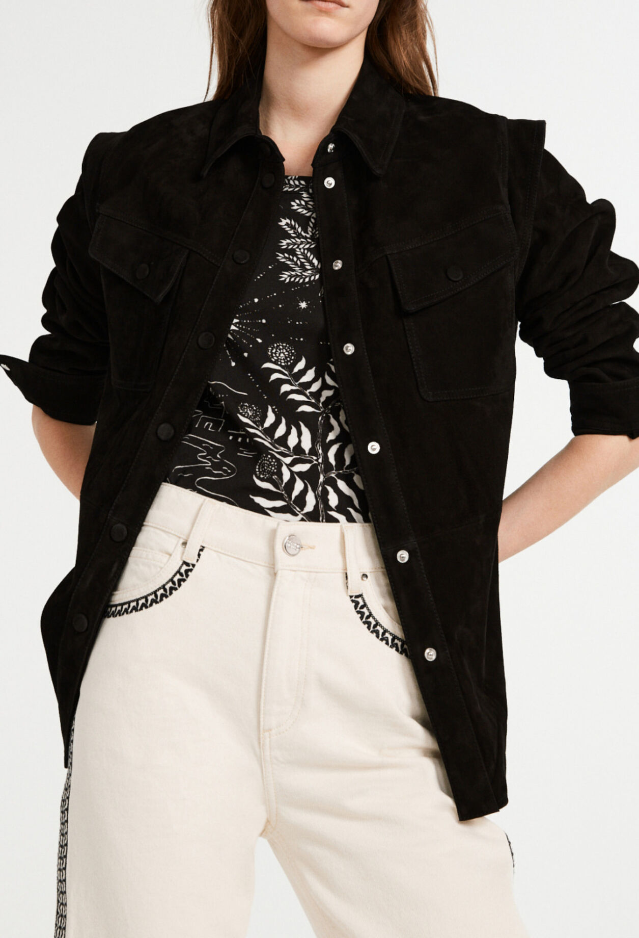 Jacke aus Wildleder