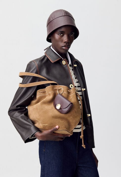 Shopper-Tasche aus Wildleder