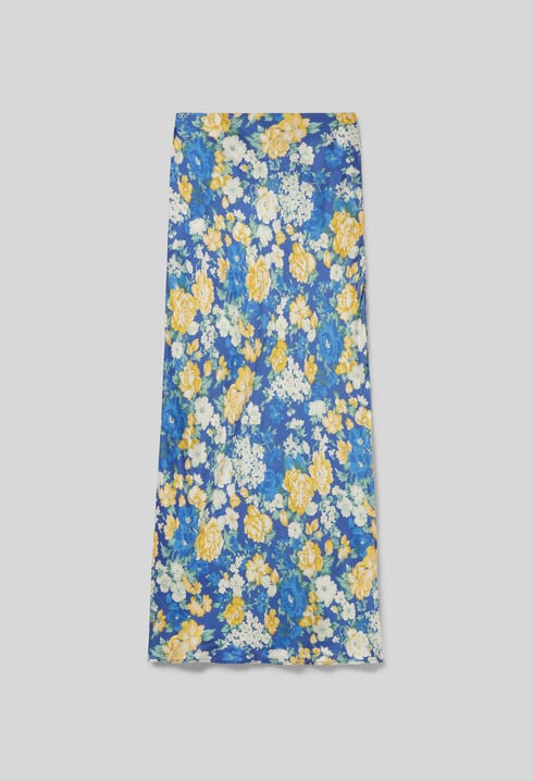Midirock mit Blumenmuster