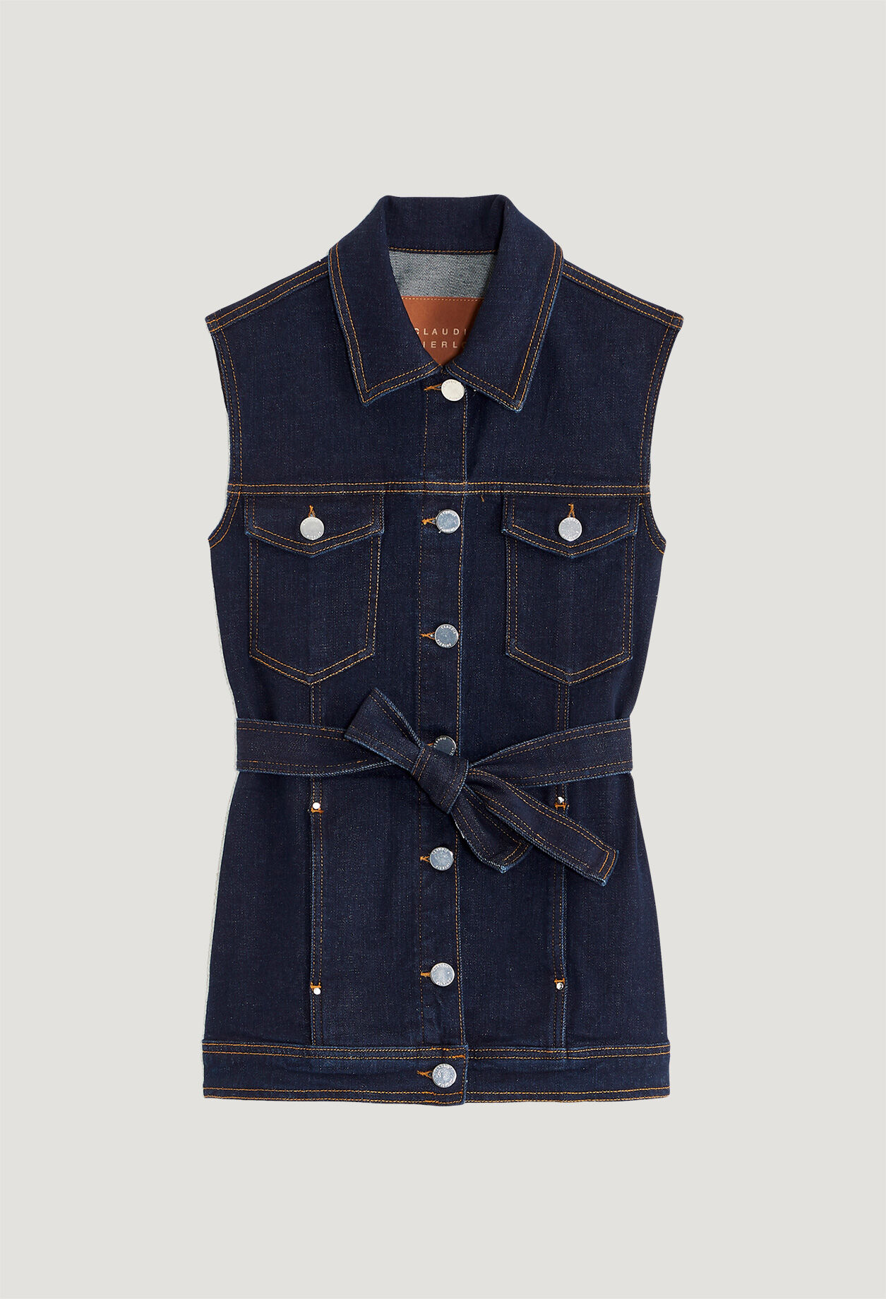 Ärmellose Jeansjacke