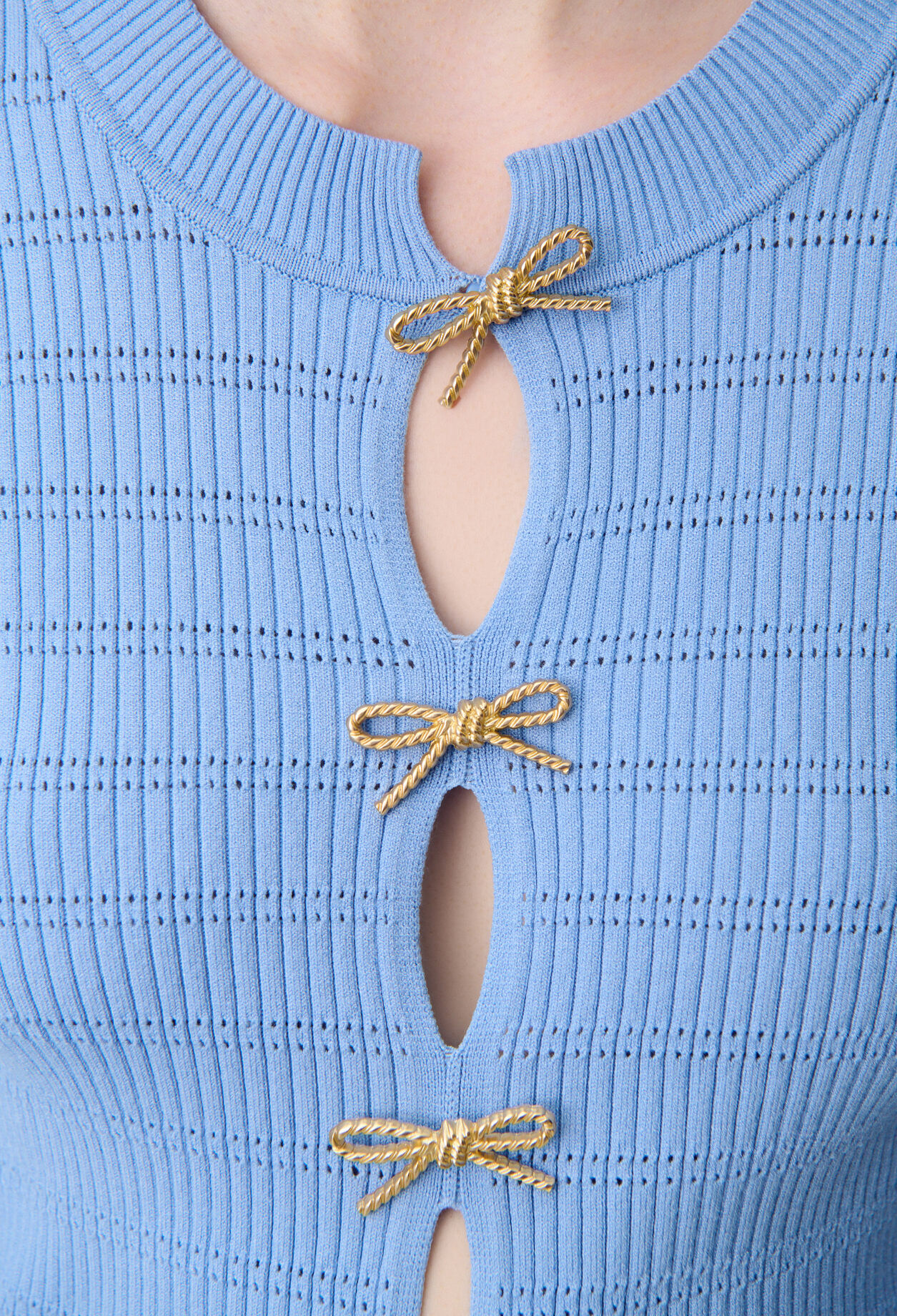 Feinstrickpullover Knoten-Details
