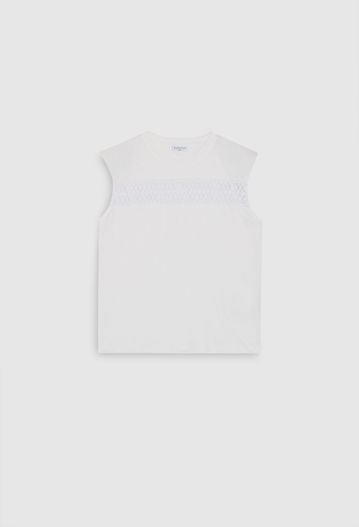 T-Shirt aus Baumwolle ohne Ärmel