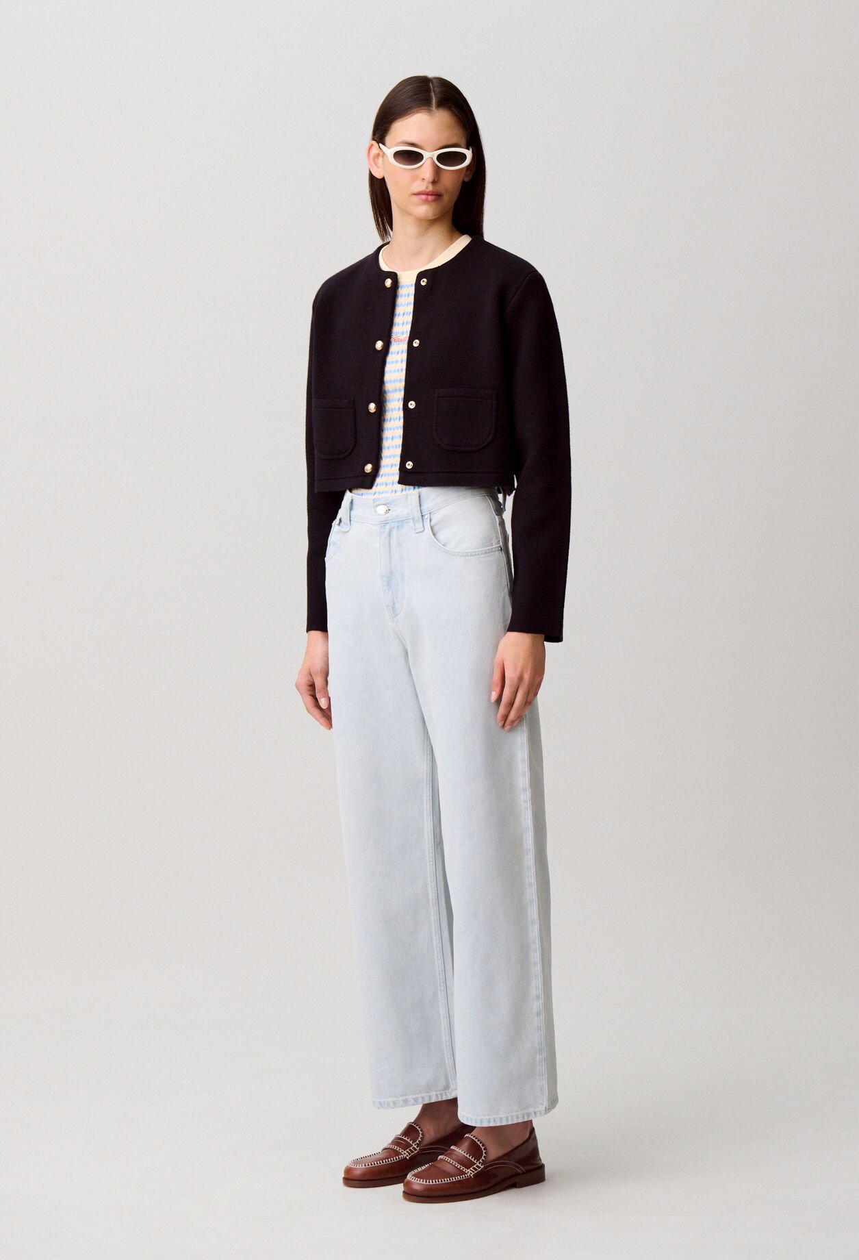 Verwaschene Denim-Jeans