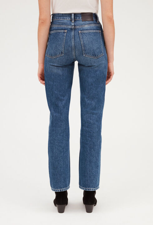 Western Jeans in Mid Blue