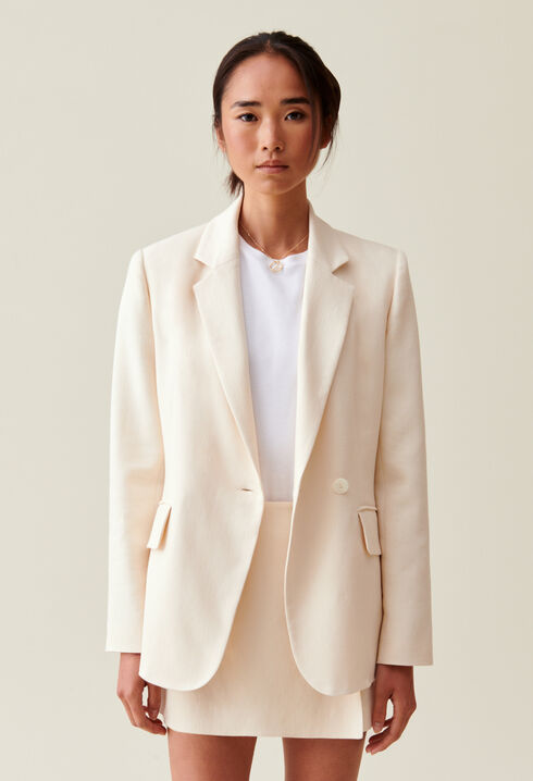 Elfenbeinfarbener Blazer