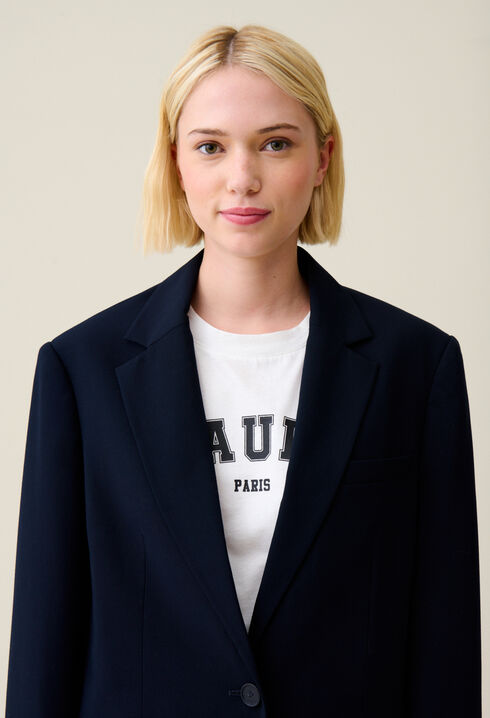 Oversize Blazer Marineblau