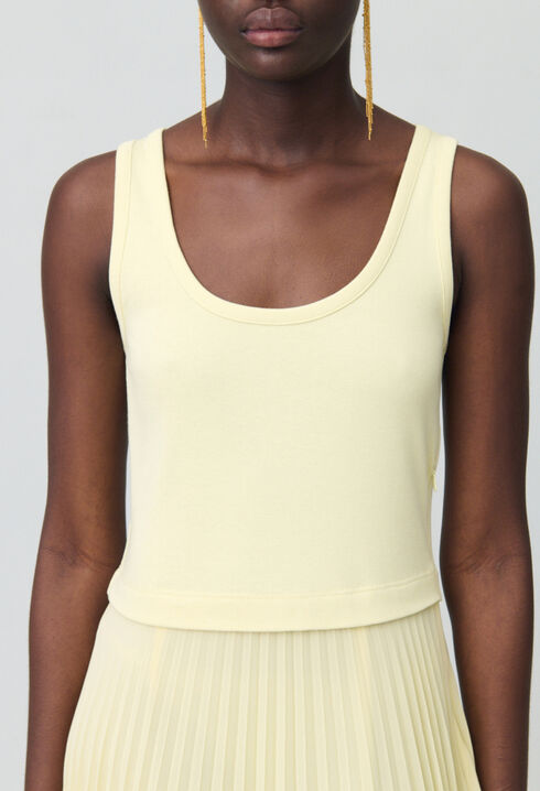 Langes Trompe-l'œil-Kleid