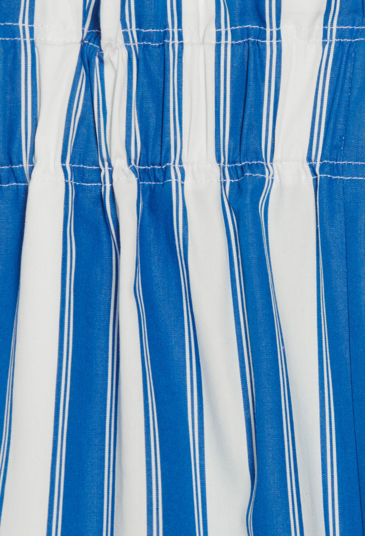 Baumwoll-Shorts mit Streifen-Design blau