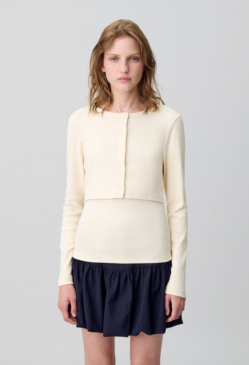 Set aus T-Shirt und Strickjacke